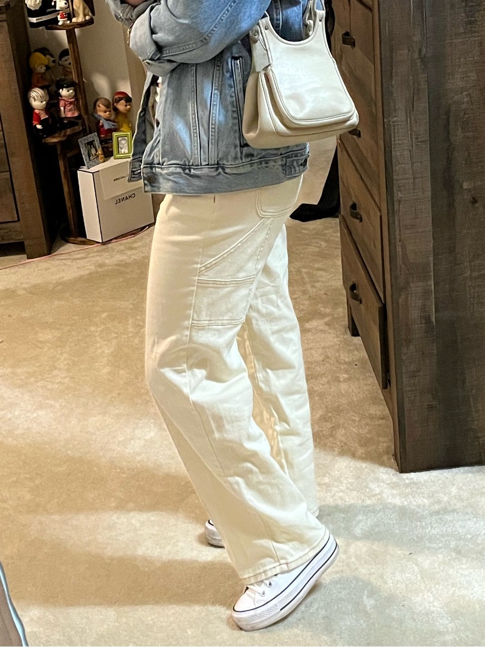 Flying Angel Size 7 Tan/Cream Cargo Pants